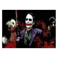 تابلو شاسی ونسونی طرح Joker Prade with shotgun سایز 30 × 40