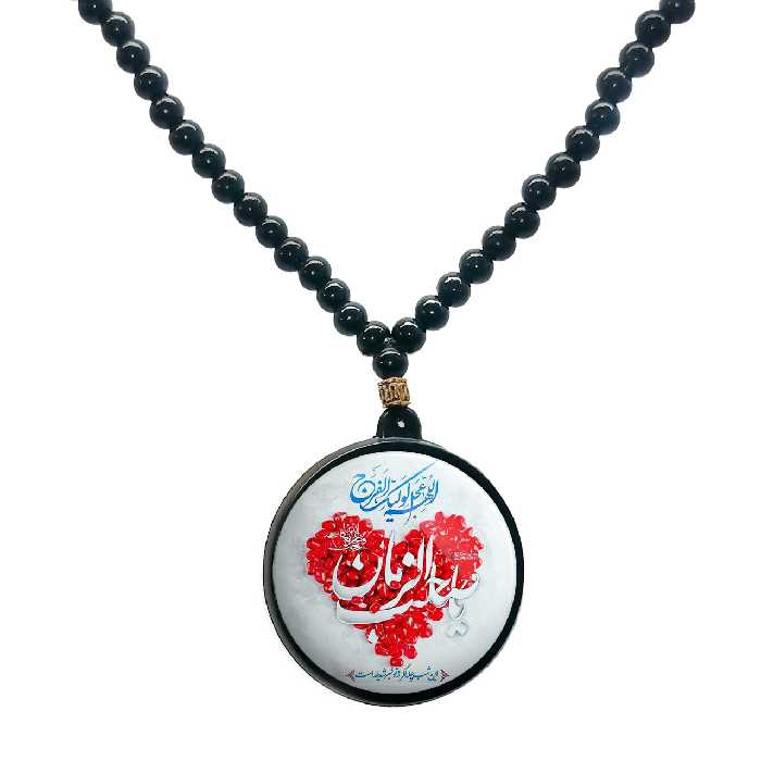 گردنبند پرمانه طرح امام زمان کد pmd.23652 مدل دو طرفه