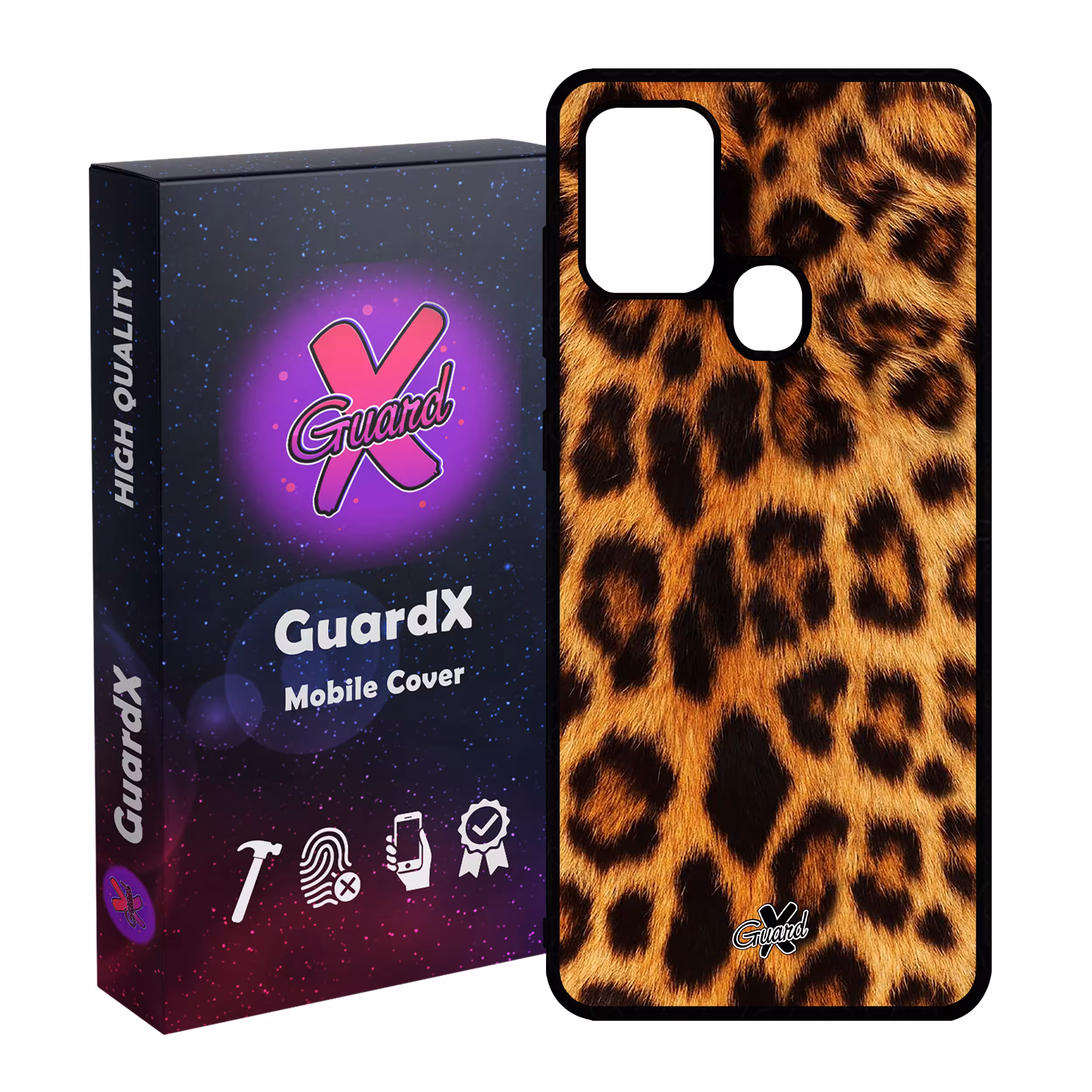 کاور گارد ایکس طرح Leopard مدل Glass10095 مناسب برای گوشی موبایل سامسونگ Galaxy A21s
