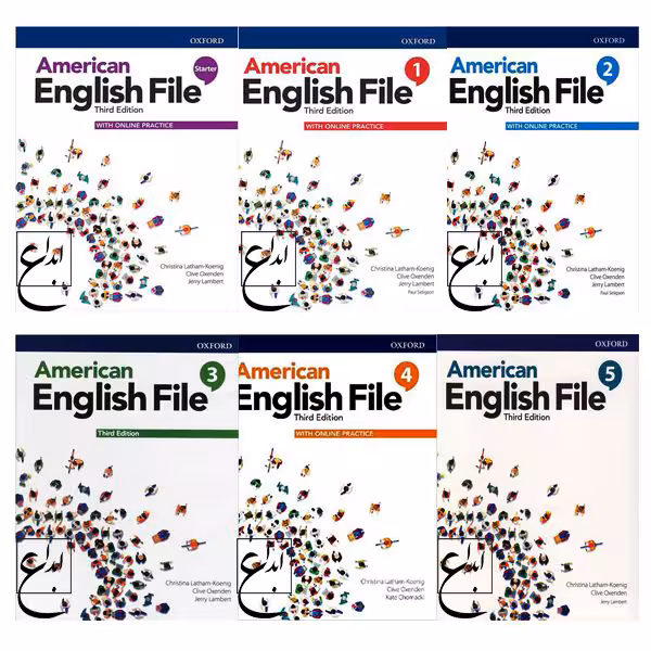 کتاب American English File Third Edition اثر جمعی از نویسندگان انتشارات ابداع 6 جلدی