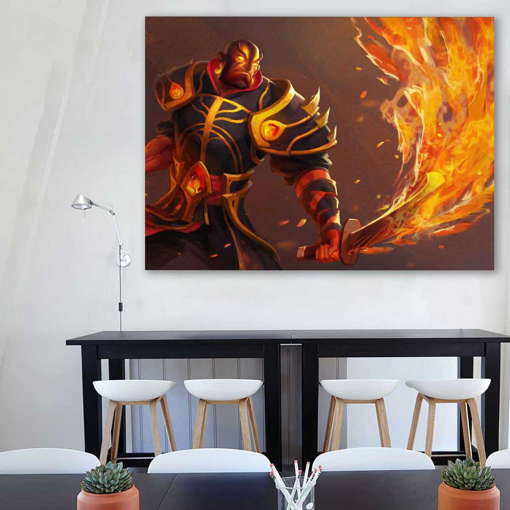 تابلو شاسی گالری استاربوی طرح Ember Spirit مدل Dota 2 کد 015