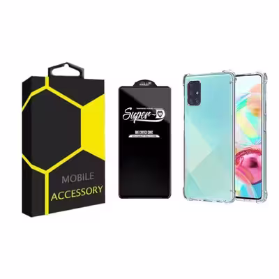 کاور مدل Kapsooli مناسب برای گوشی موبایل سامسونگ Galaxy A51 / A51 5G به همراه محافظ صفحه نمایش