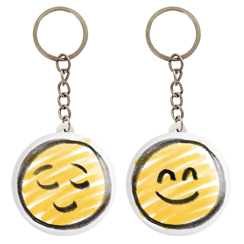 جاکلیدی خندالو مدل ایموجی کد 30363030 مجموعه 2 عددی