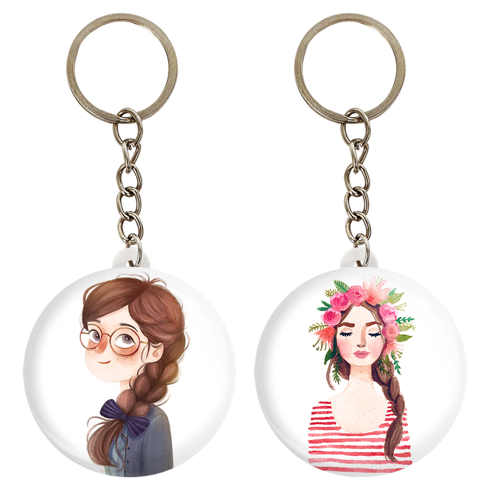 جاکلیدی خندالو مدل دختر کد 16471648 مجموعه 2 عددی