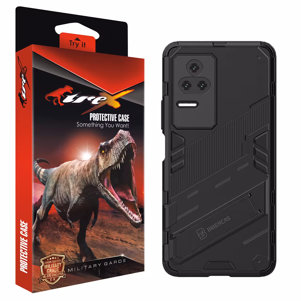 کاور تی رکس مدل BIBERCAS مناسب برای گوشی موبایل شیائومی Poco F4 / Redmi K40S