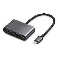 مبدل usb-C به VGA/HDMI یوگرین مدل CM162-50505
