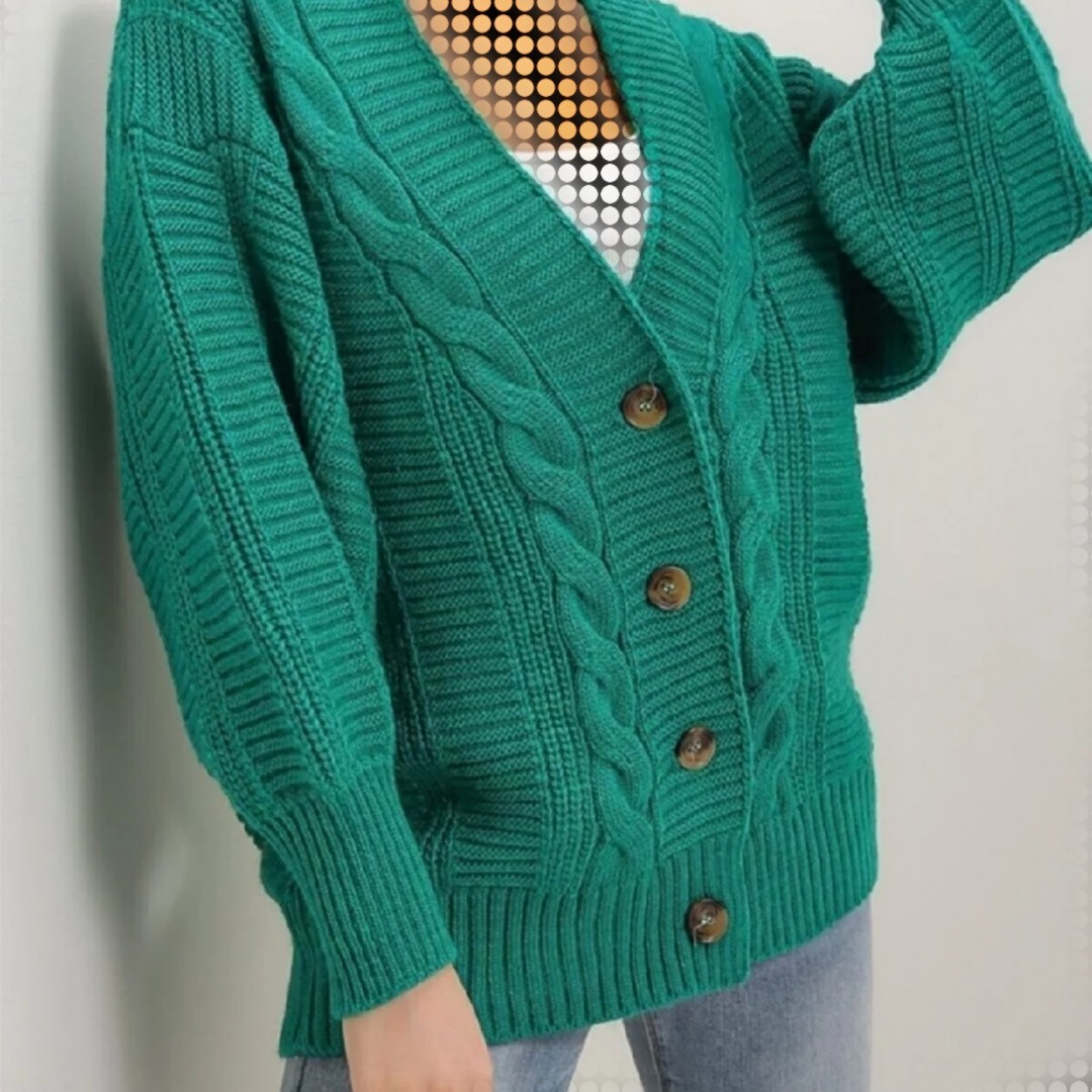 ژاکت کش باف پشمی فری سایز جنس ترک