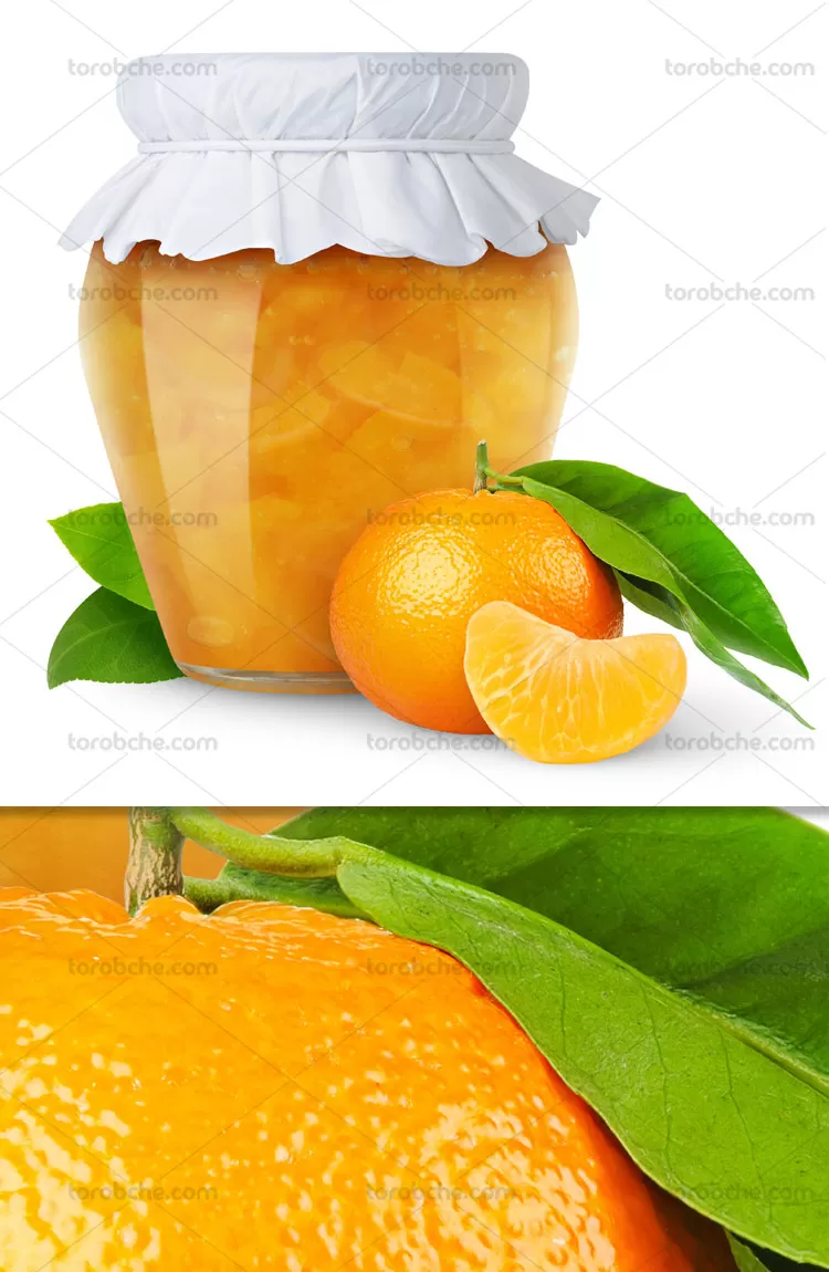 عکس با کیفیت مربای نارنگی | گرافیک با طعم تربچه