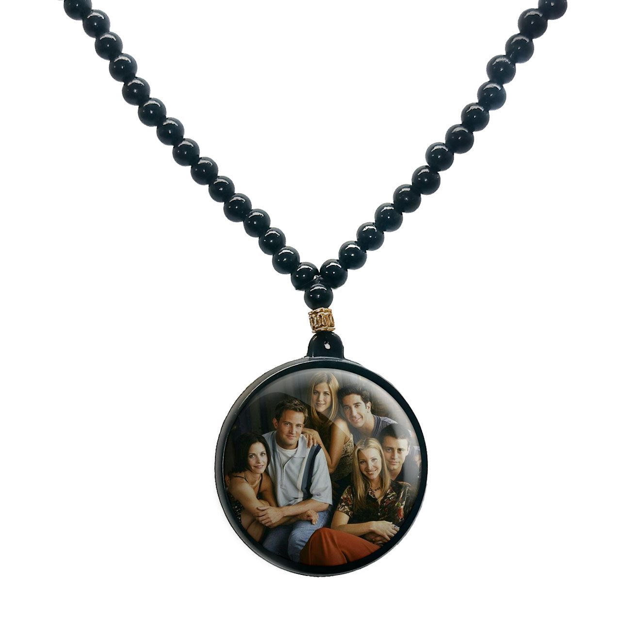 گردنبند پرمانه طرح فرندز کد pmd.18968 مدل دو طرفه