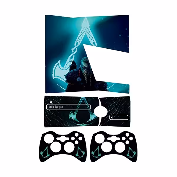 برچسب ایکس باکس 360 اسلیم طرح Assassins Creed کد1مجموعه 4 عددی
