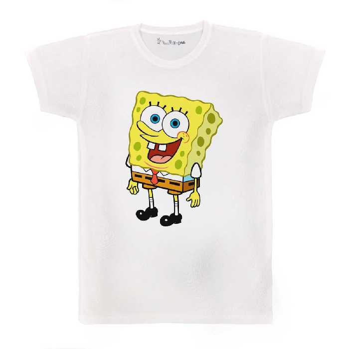 تی شرت بچگانه پرمانه طرح باب اسفنجی کد pmt.3452