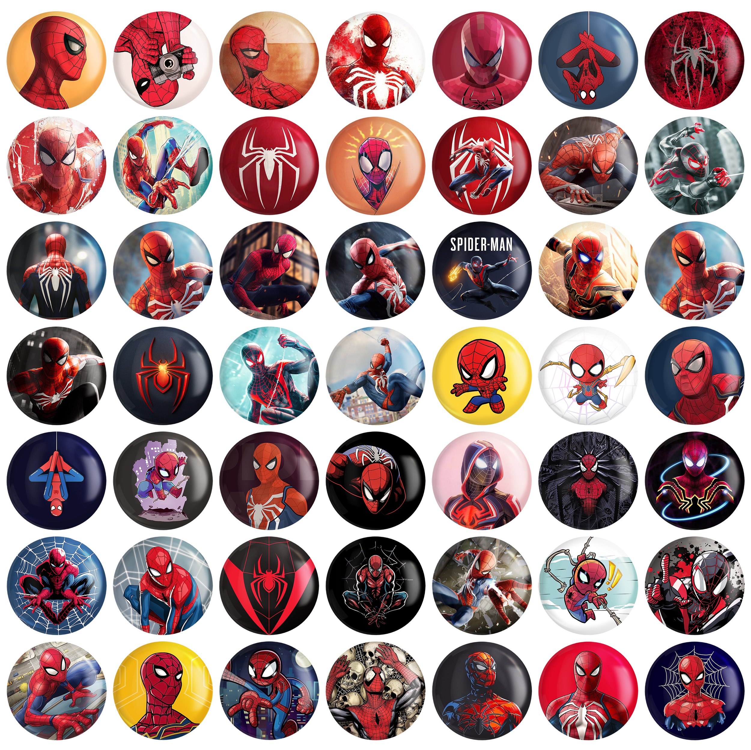 مگنت  خندالو طرح  مرد عنکبوتی کد 31 مجموعه 50 عددی