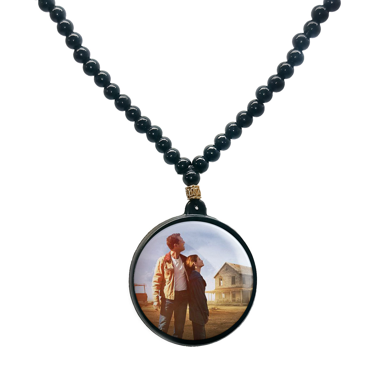 گردنبند پرمانه طرح Interstellar کد pmd.24286مدل دو طرفه