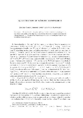 خرید و دانلود نسخه کامل کتاب Quantization of Kaehler manifolds II
