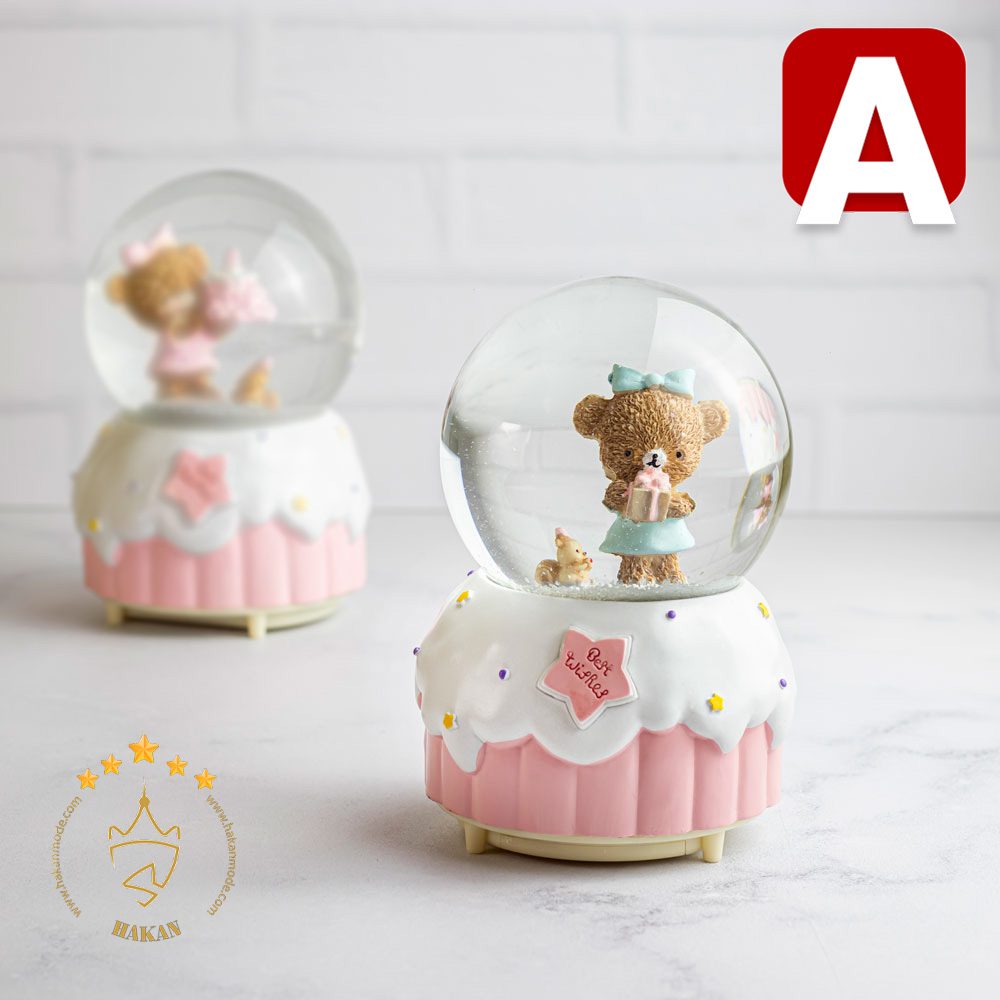 گوی موزیکال پمپی طرح خرس | کد A16