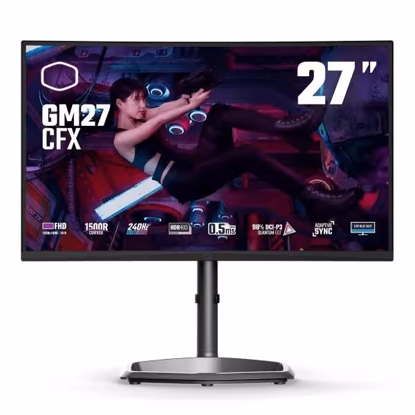 مانیتور خمیده گیمینگ کولر مستر | COOLER MASTER GM27-CFX - بفی کالا | تجربه جدید خرید لپ تاپ