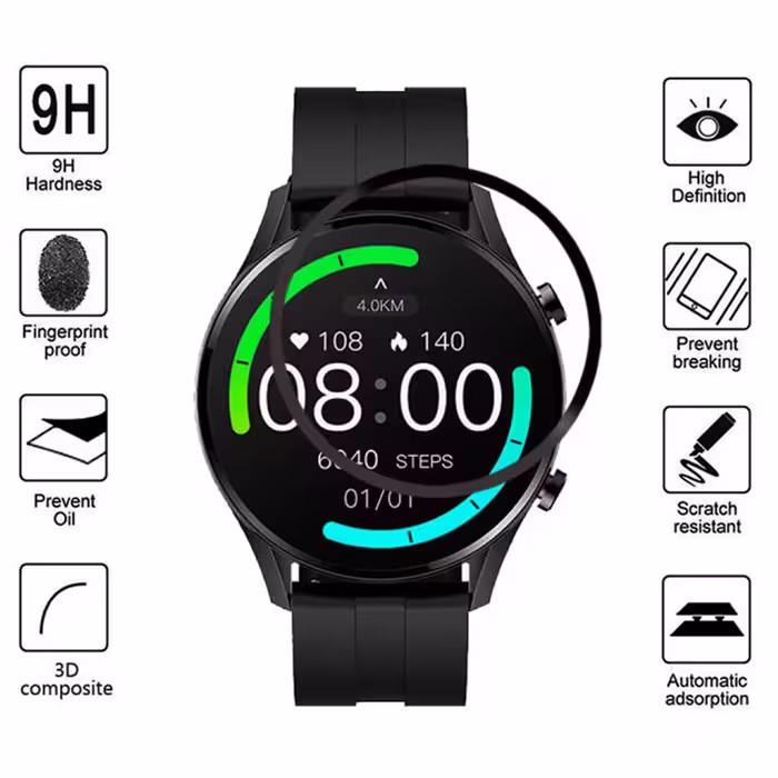 محافظ صفحه نمایش گودزیلا مدل GS-MLS مناسب برای ساعت هوشمند ایمیلب W12 به همراه بند