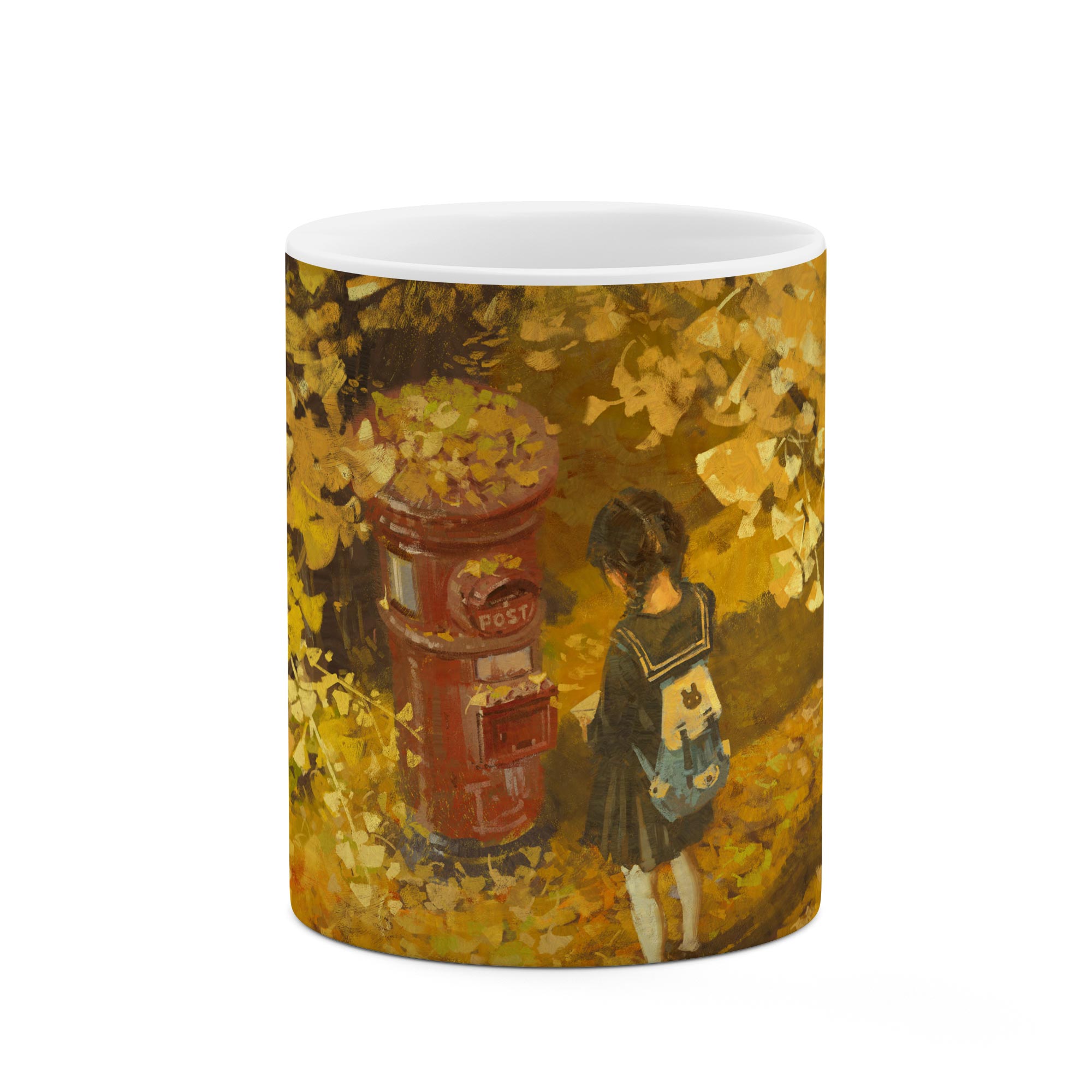 ماگ طرح دختر تنها مدل mgp01717