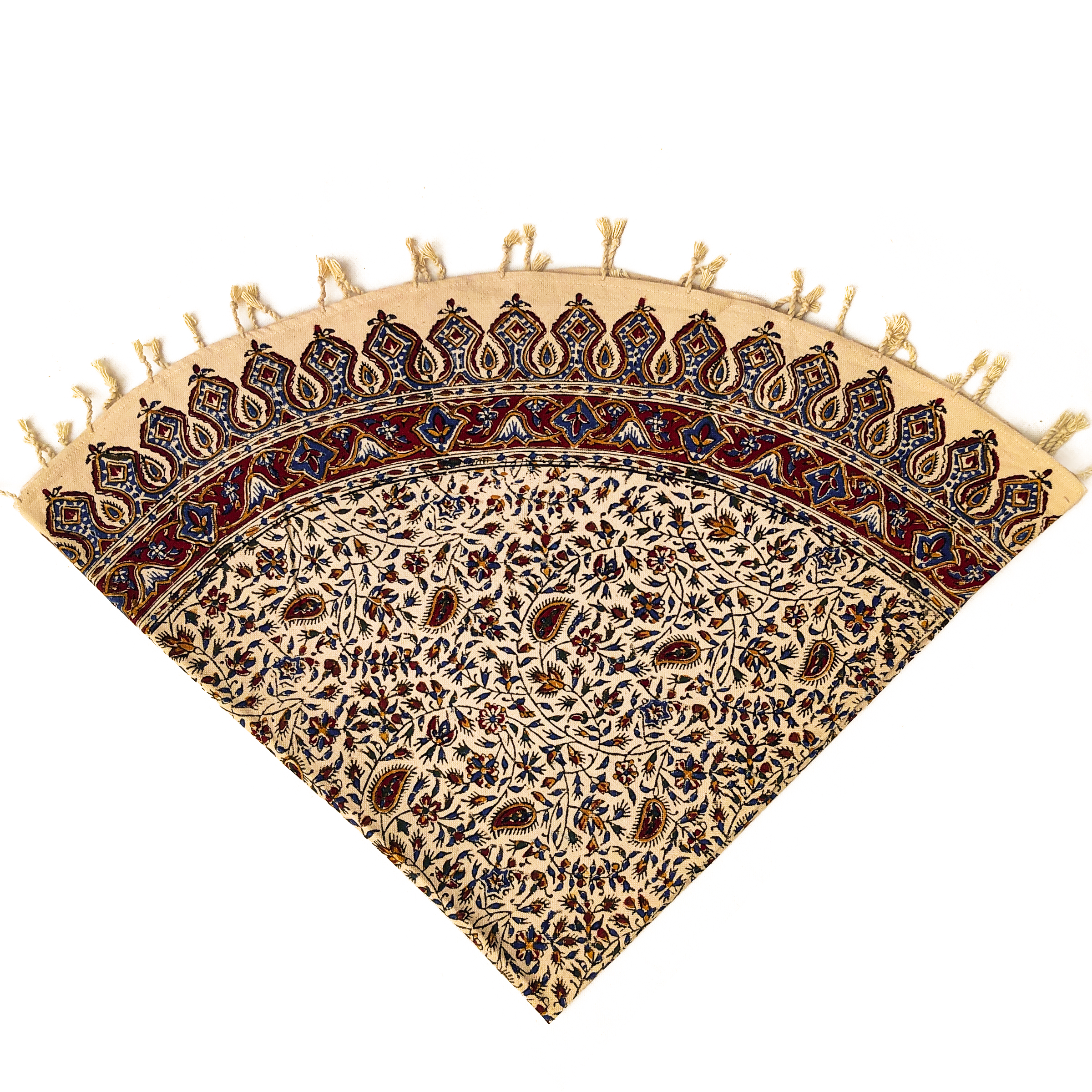 رومیزی قلمکار عطريان طرح درهم مدل G252