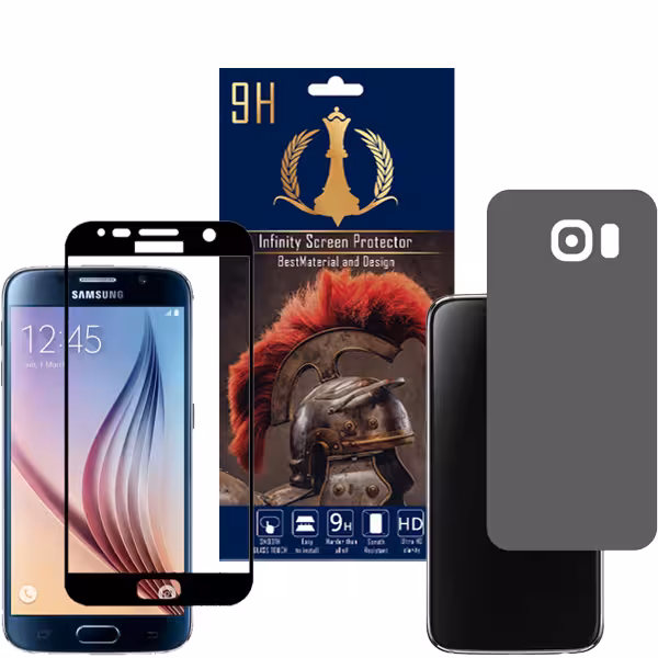 برچسب پوششی اینفینیتی مدل PRO MAX مناسب برای گوشی موبایل سامسونگ Galaxy S6 به همراه محافظ صفحه نمایش