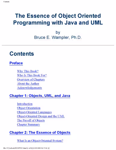 خرید و دانلود نسخه کامل کتاب The Essence of Object-Oriented Programming with Java(TM) and UML