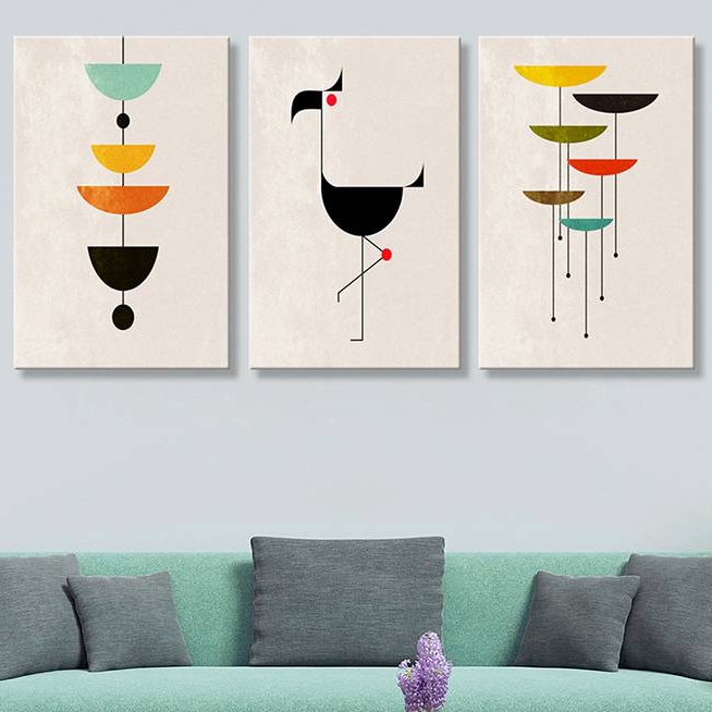 تابلو شاسی 3تایی طرح مینیمال مدرن هر شاسی 20 در 30 سانتیمتر