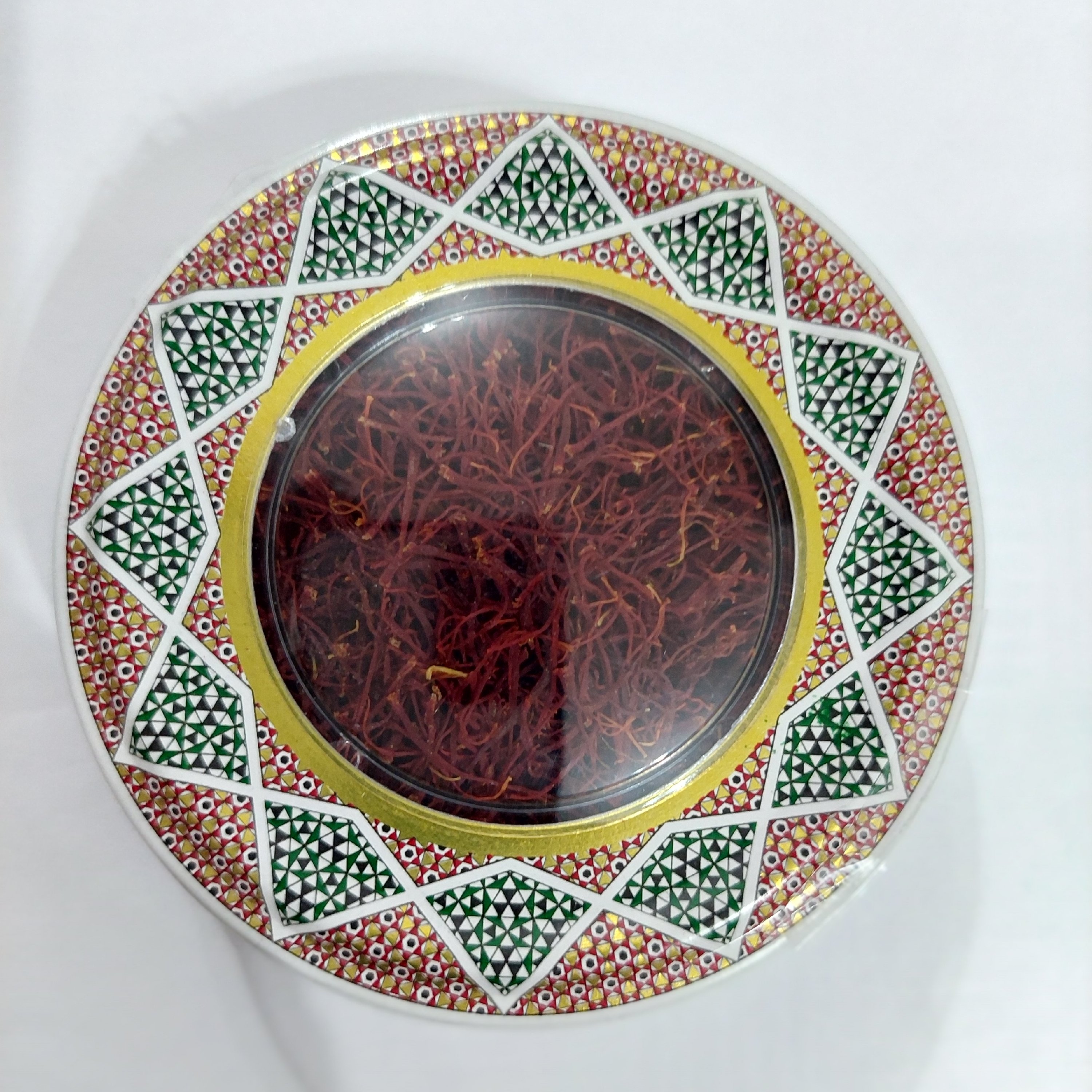 زعفران سرگل ممتاز با بسته بندی خاتم نیم مثقالی