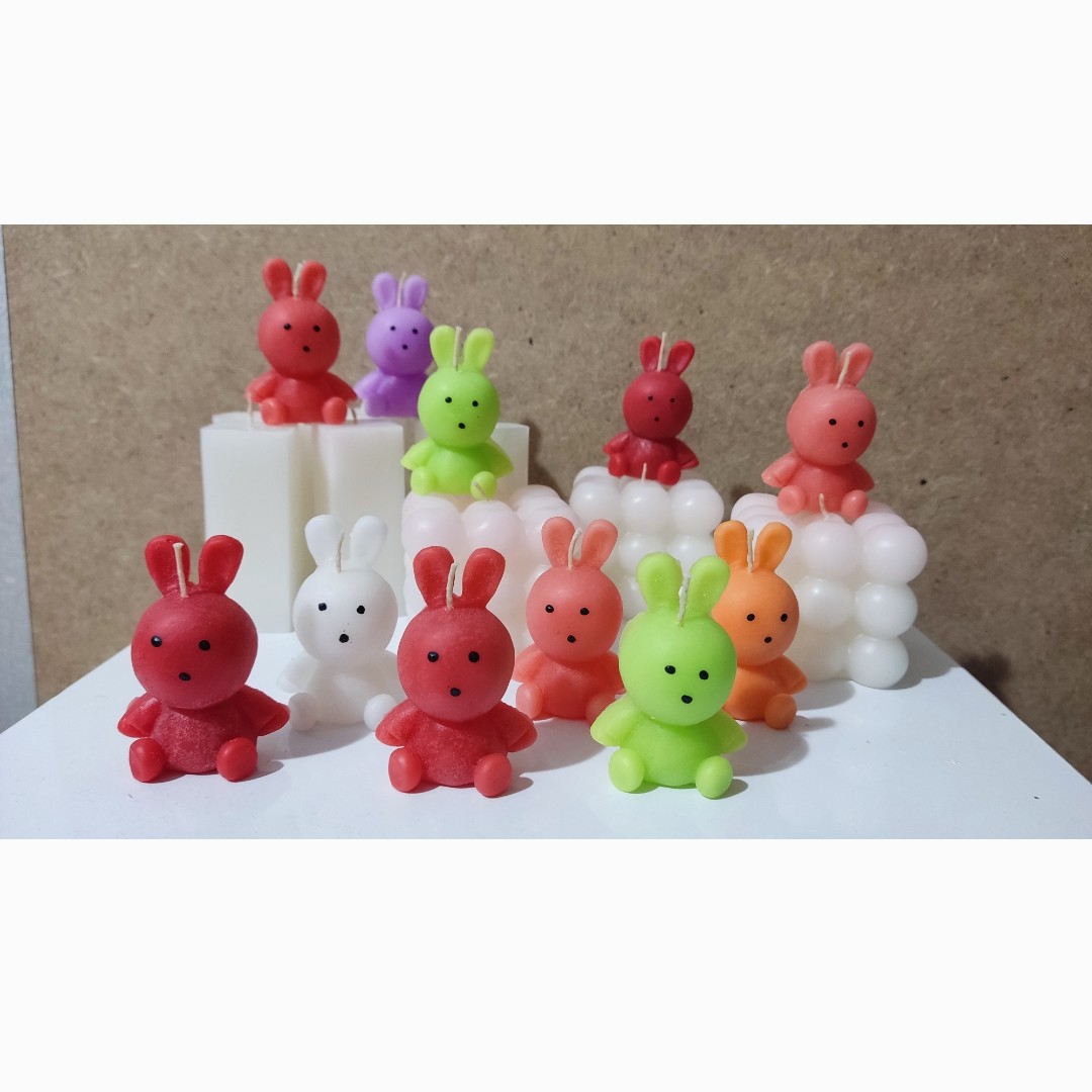 شمع خرگوش نماد سال 1402 با ارتفاع 6 سانت