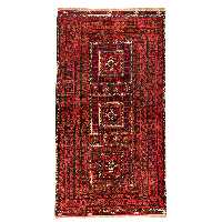 فرش دستبافت دو و نیم متری مدل نقشه بلوچ  کد 34.2835