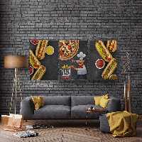 تابلو عکس شاسی فست فودی TA-1037