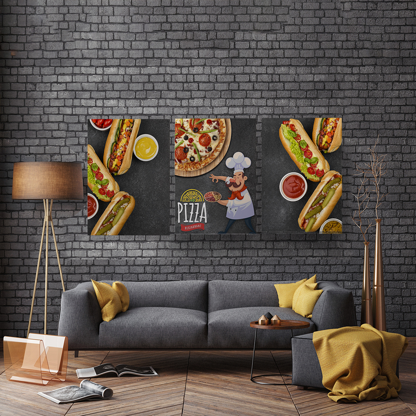 تابلو عکس شاسی فست فودی TA-1037