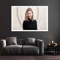 تابلو بکلیت طرح مشاهیر سینمای جهان کریستین دانست مدل قاب شاسی W-s10071 | دنیای قاب