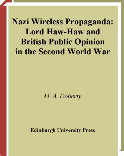 خرید و دانلود نسخه کامل کتاب Nazi Wireless Propaganda