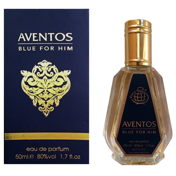 ادو پرفیوم مردانه فراگرنس ورد Aventos Blue For Him حجم 50 میل
