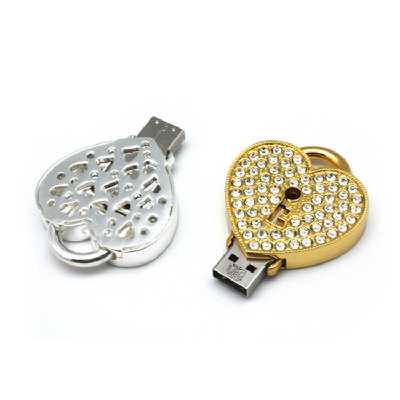 فلش مموری پرلیت یو اس بی طرح قفل قلبی کد w-49 ظرفیت ۳۲ گیگابایت