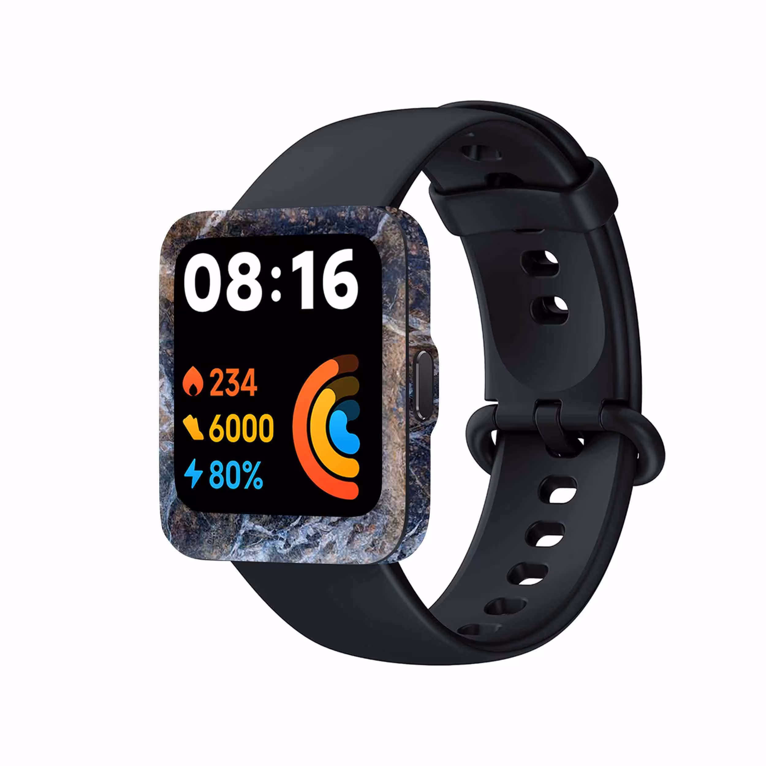 برچسب ماهوت طرح Earth_White_Marble مناسب برای ساعت هوشمند شیائومی Redmi Watch 2 Lite