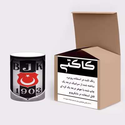 ماگ حرارتی کاکتی طرح تیم Besiktas مدل mgh19892