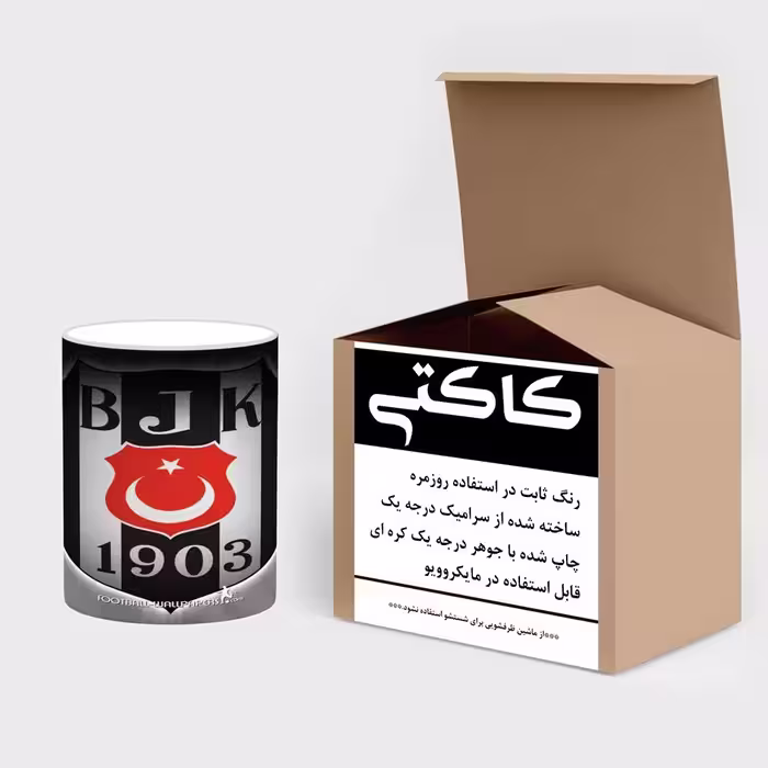 ماگ حرارتی کاکتی طرح تیم Besiktas مدل mgh19892