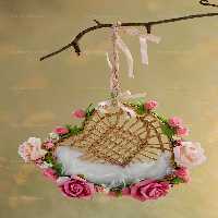 بک دراپ عکاسی تاب با گلهای رز صورتی | گرافیک با طعم تربچه