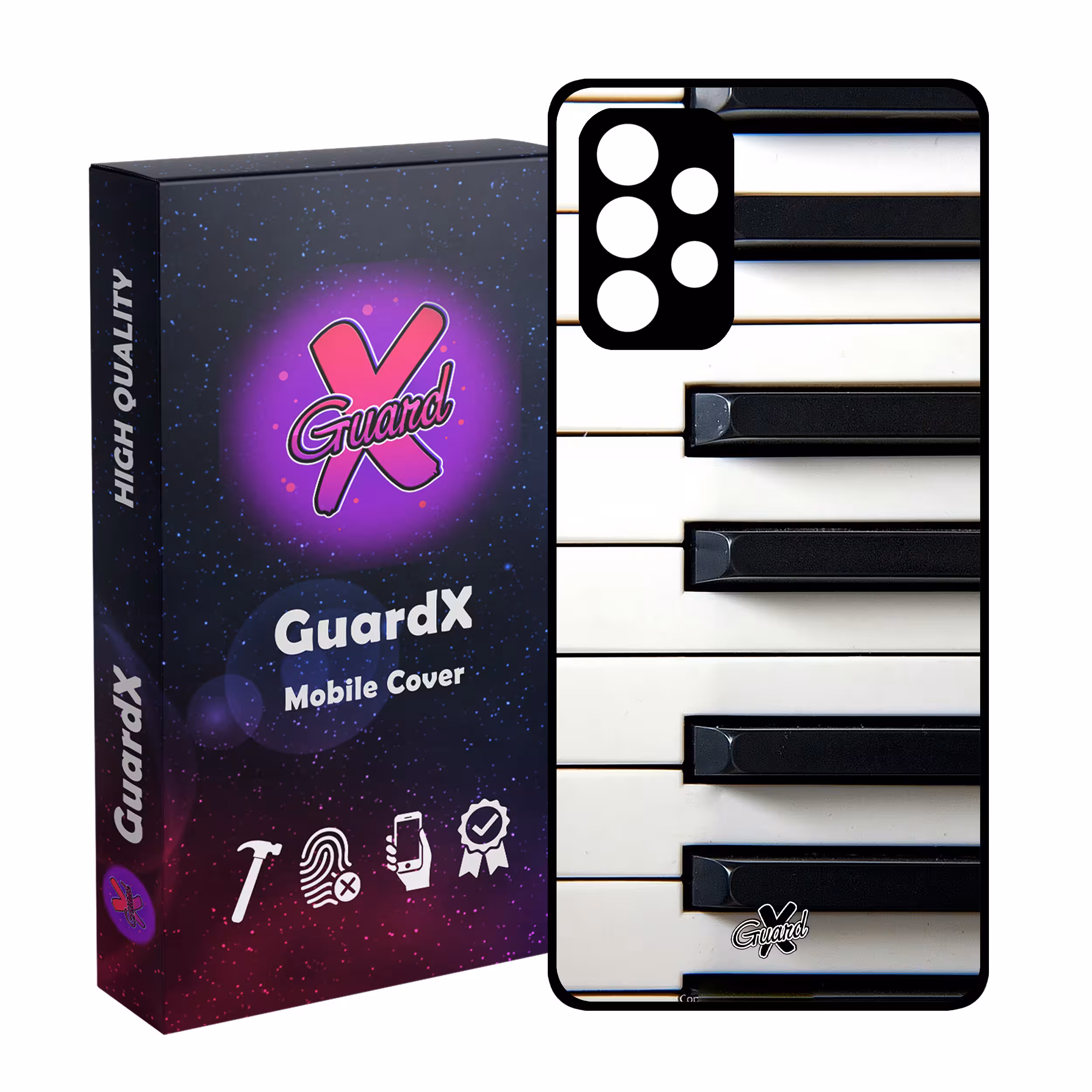 کاور گارد ایکس طرح Piano مدل Glass10101 مناسب برای گوشی موبایل سامسونگ Galaxy A32 4G