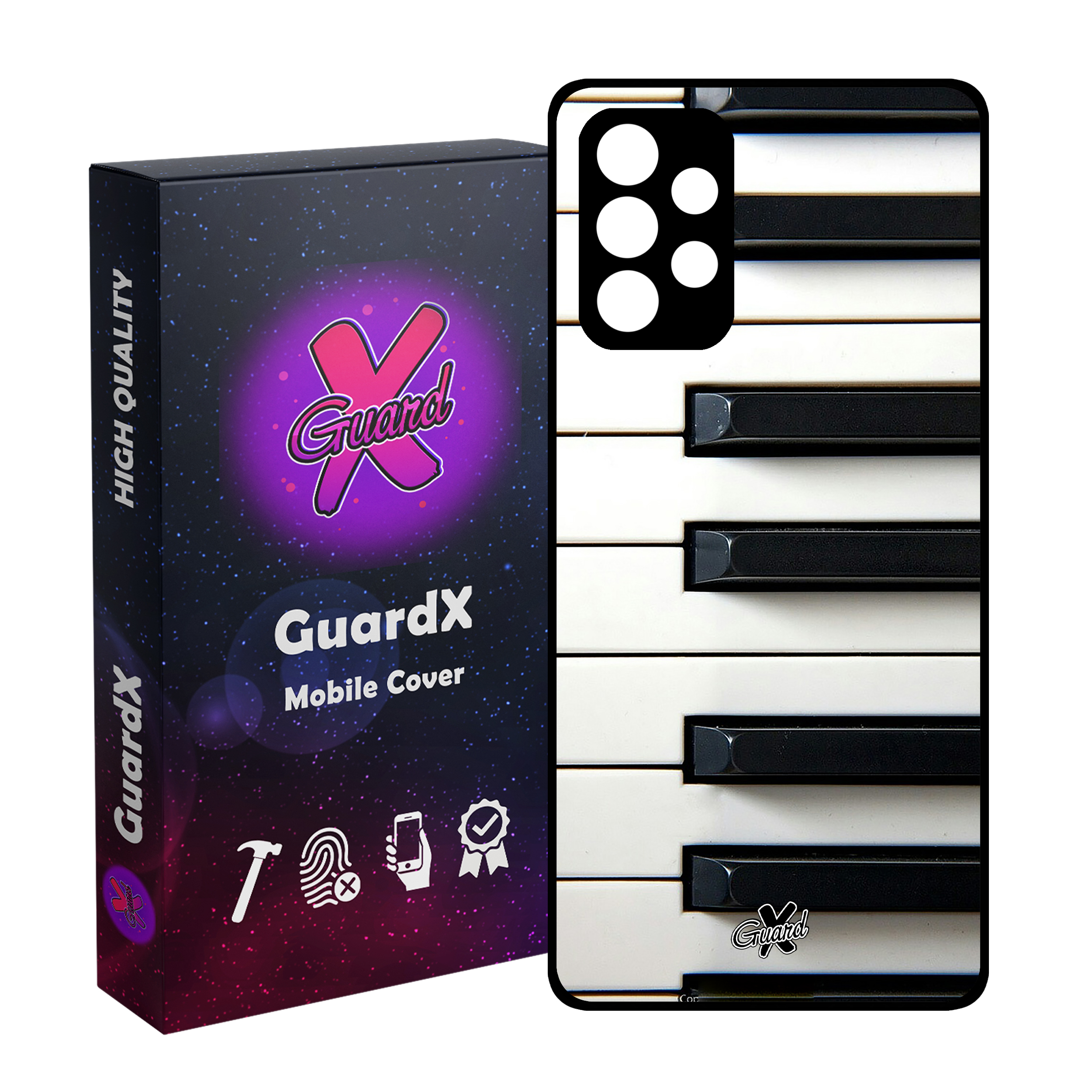 کاور گارد ایکس طرح Piano مدل Glass10101 مناسب برای گوشی موبایل سامسونگ Galaxy A32 4G