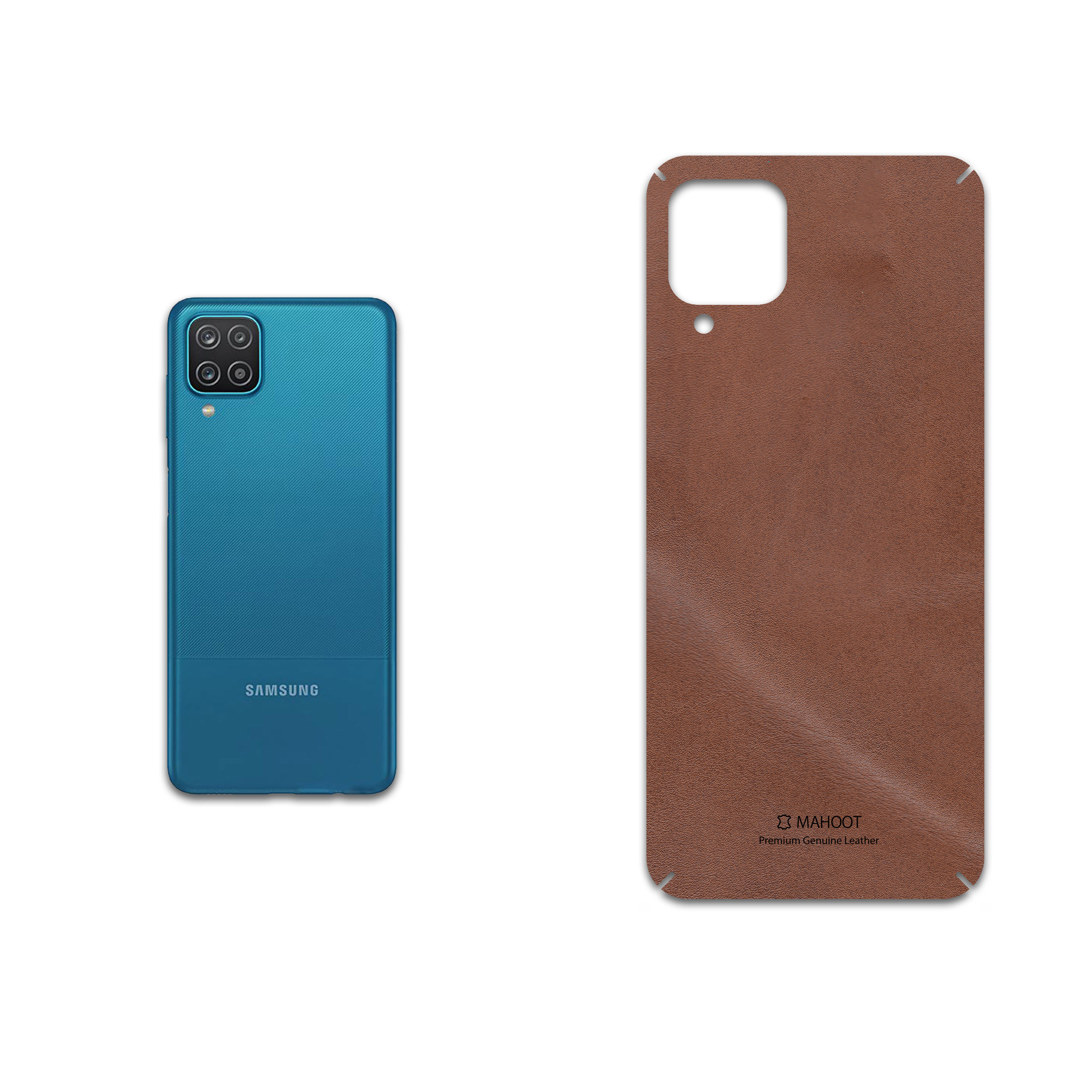 برچسب پوششی ماهوت مدل Matte_Natural_Leather مناسب برای گوشی موبایل سامسونگ Galaxy A12