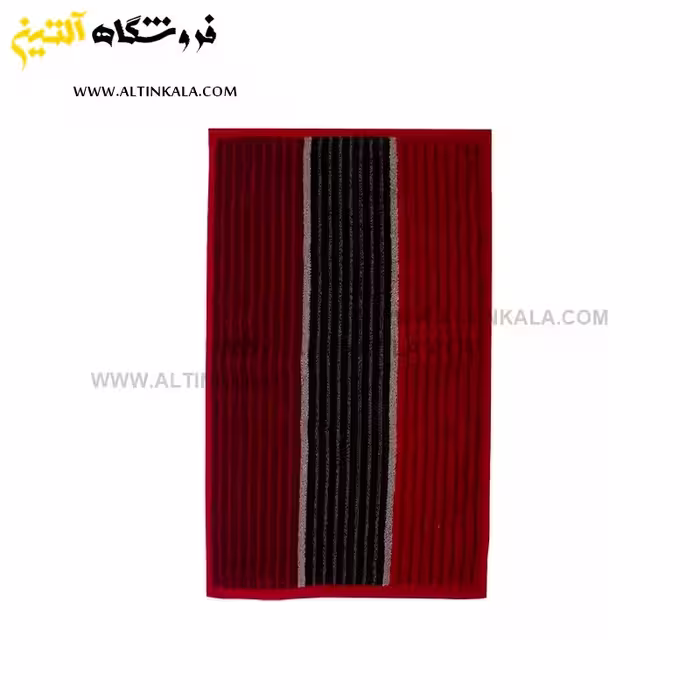 حوله استخری برق لامع طرح موزیکال قرمز سایز 70×140