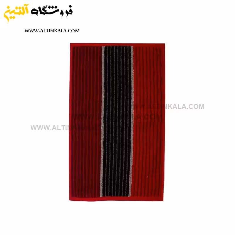 حوله استخری برق لامع طرح موزیکال قرمز سایز 70×140