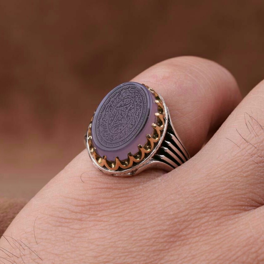 سفارش نگین عقیق کبود بدون حک برای جناب قره تپه