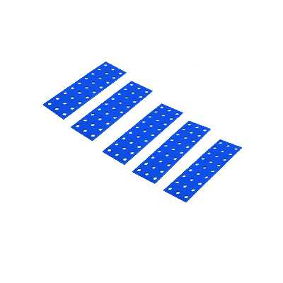 سازه رباتیک مدل صفحه مستطیل 3×9 فلزی رنگی بسته 5 عددی