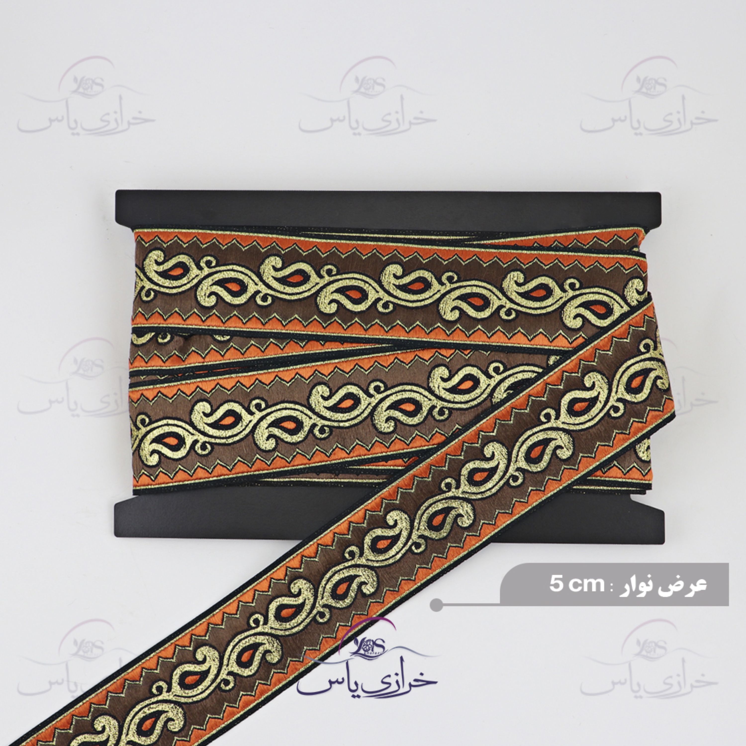 نوار سنتی بافت عرض 5 سانت کد 58