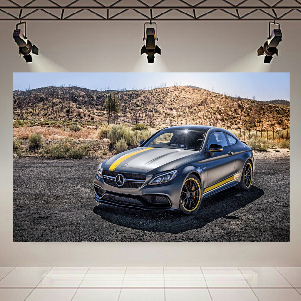 تابلو شاسی طرح ماشین مدل بنز C205 کد AR595