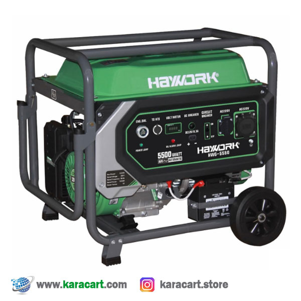 موتور برق 6500 وات استارتی HAYWORK مدل HWG-6650