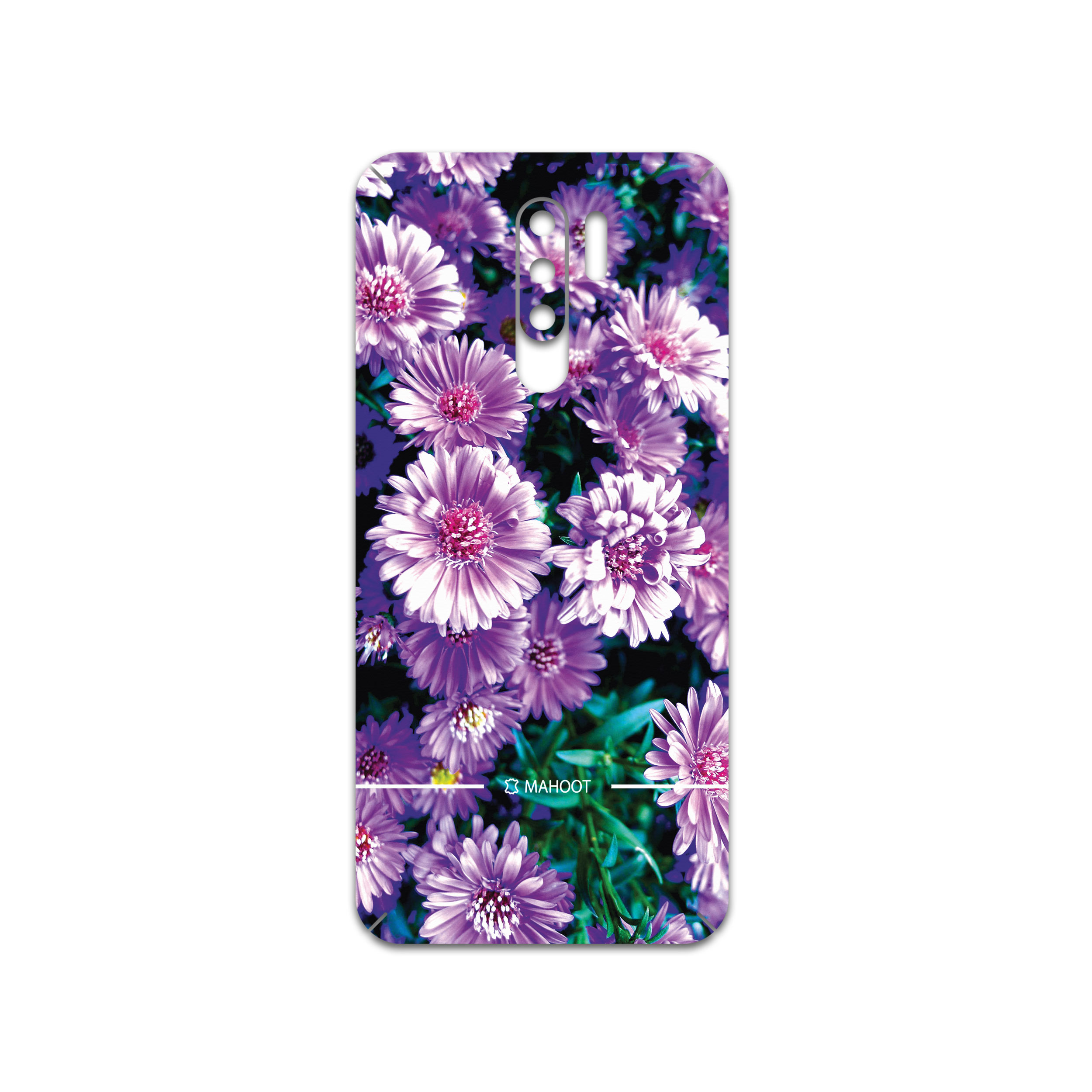 برچسب پوششی ماهوت مدل Purple-Flower مناسب برای گوشی موبایل سامسونگ Galaxy M01